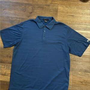Tiger Woods Collection Men’s XL Dri-fit Golf Performance Blue Polo Shirt